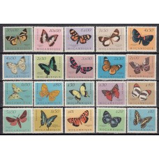 Mozambique - Correo Yvert 419/38 ** Mnh Fauna - Mariposas