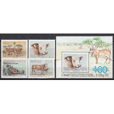 Namibia - Correo Yvert 695/98+H,18 ** Mnh Fauna - Animales Domesticos