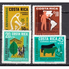 Costa Aereo 1972 Yvert 532/35 ** Mnh Animales domesticos