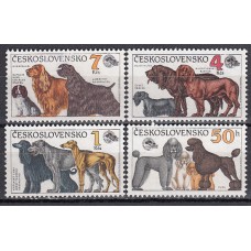 Checoslovaquia Correo 1990 Yvert 2855/58 ** Mnh Fauna - Perros