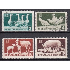 Bulgaria - Correo 1955 Yvert 806/9 usado  Fauna