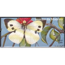 Madeira Correo Yvert 194a Carnet ** Mnh Fauna - Mariposas