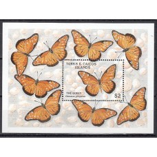 Turk y Caicos - Hojas Yvert 92 ** Mnh Fauna - Mariposas