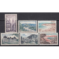 Francia - Correo 1954 Yvert 976/81 ** Mnh Serie Turismo