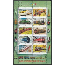 Francia - Hojas 2001 Yvert 38 ** Mnh Trenes