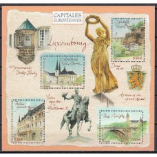 Francia - Hojas 2003 Yvert 64 ** Mnh Capitales Europeas - Luxemburgo