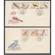 Checoslovaquia Sobres Primer Dia FDC Yvert 1046/52 - Pajaros Aves 1959