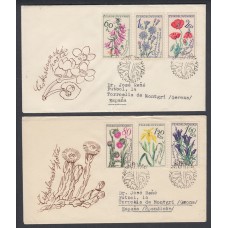 Checoslovaquia Sobres Primer Dia FDC Yvert 1339/44 Flora 1964