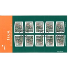 Finlandia Correo 2010 Yvert 1977 Mini Pliego de 10 sellos usado Flores