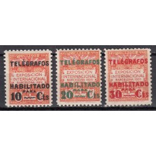 Barcelona Telegrafos 1930 Edifil 1/3 ** Mnh