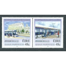 Irlanda Correo 2004 Yvert 1596/97 ** Mnh Transportes urbanos - Tranvias