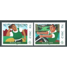 Irlanda Correo 2008 Yvert 1838/39 ** Mnh Juegos Olimpicos de Verano Pekin