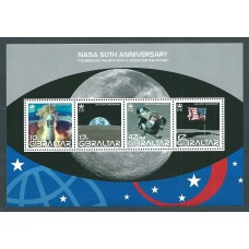 Gibraltar - Hojas Yvert 86 ** Mnh 50 Aniversario de la NASA