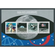 Gibraltar - Hojas Yvert 86 ** Mnh 50 Aniversario de la NASA