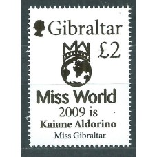 Gibraltar Correo 2010 Yvert 1382 SH ** Mnh Miss Gibraltar