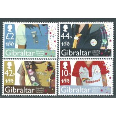 Gibraltar Correo 2010 Yvert 1391/94 ** Mnh Scultismo  - Centenario de Guias
