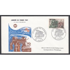 Francia Sobres Primer Dia FDC Yvert 1589 - Dia del sello Paris 1969