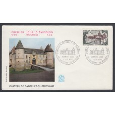 Francia Sobres Primer Dia FDC Yvert 1726 - Castillo Morvan - 1972