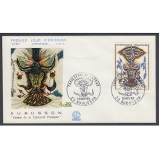 Francia Sobres Primer Dia FDC Yvert 1493 - Aubusson - Tapiceria Francesa 1966