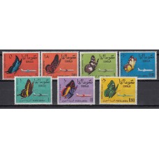 Somalia - Aereo Yvert 8/14 ** Mnh  Fauna mariposas