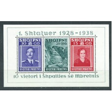 Albania Hojas 1938 Yvert 3 ** Mnh