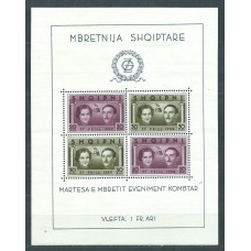 Albania Hojas 1938 Yvert 2 ** Mnh