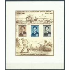 Albania Hojas 1947 Yvert 4 (*) Mng Personajes