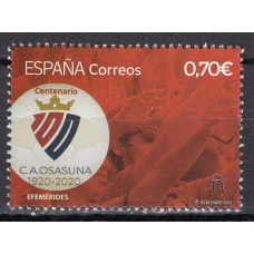 España II Centenario Correo 2021 Edifil 5452 ** Mnh  Atletico Osasuna