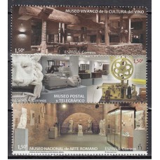 España II Centenario Correo 2021 Edifil 5466/8 ** Mnh  Museos