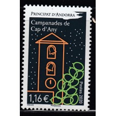 Andorra Francesa Correo 2020 Yvert 854 ** Mnh  Navidad