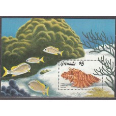 Grenada - Hojas Yvert 152 ** Mnh  Fauna marina conchas