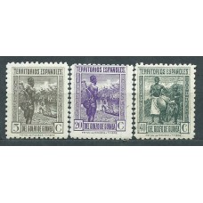 Guinea Correo 1941 Edifil 264/66 * Mh