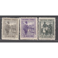 Guinea Correo 1941 Edifil 264/66 * Mh