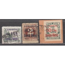 Canarias Correo 1938 Edifil 37/9 Usado