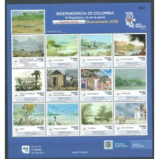 Colombia Correo 2020 Yvert 2128/39 ** Mnh Independencia cuarta serie