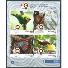 Colombia Correo 2020 Yvert 2114/17 ** Mnh Colombia-Indonesia