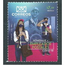 Mexico Correo 2020 Yvert 3217 ** Mnh Homenaje a empleados postales