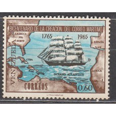 Venezuela Correo 1966 Yvert 734 ** Mnh Bicentenario del Correo Maritimo - Barcos