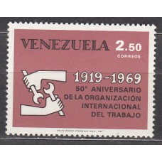 Venezuela Correo 1969 Yvert 780 ** Mnh Organizacion del Trabajo