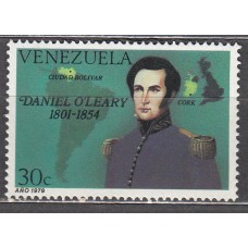 Venezuela Correo 1979 Yvert 1057 ** Mnh Aniversario de la Muerte del General Daniel O Leary