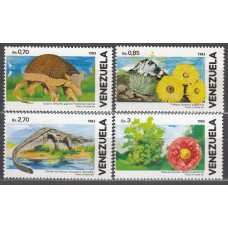 Venezuela Correo 1986 Yvert 1244/47 ** Mnh Fauna - Flora