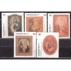 Venezuela Correo 1990 Yvert 1505/9 ** Mnh Navidad