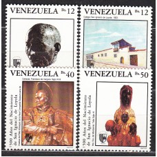 Venezuela Correo 1990 Yvert 1517/20 ** Mnh Aniversariio del Nacimiento de San Ignacio de Loyola