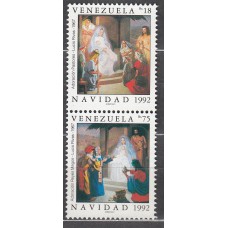 Venezuela Correo 1992 Yvert 1613/14 ** Mnh Navidad