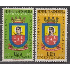 Venezuela Aereo Yvert 739/40 ** Mnh Escudo