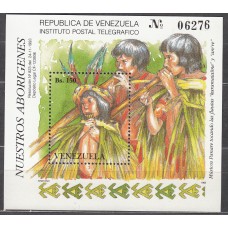 Venezuela Hojas Yvert 39 ** Mnh Aborigenes Venezolanos