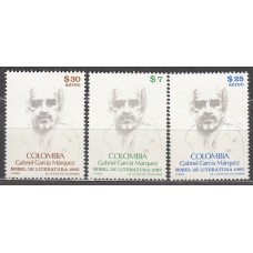 Colombia Correo 1982 Yvert 864+A,718/19 ** Mnh Gabriel Garcia Marquea