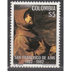 Colombia Correo 1982 Yvert 859 ** Mnh San Francisco de Assis