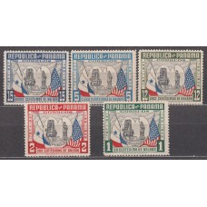 Panama Correo 1938 Yvert 206/10 * mh