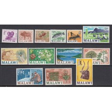 Malawi - Correo Yvert 1/13 * Mh  Fauna  flores